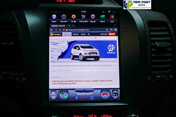 chuyen lap dat man hinh dvd tesla cho kia cerato